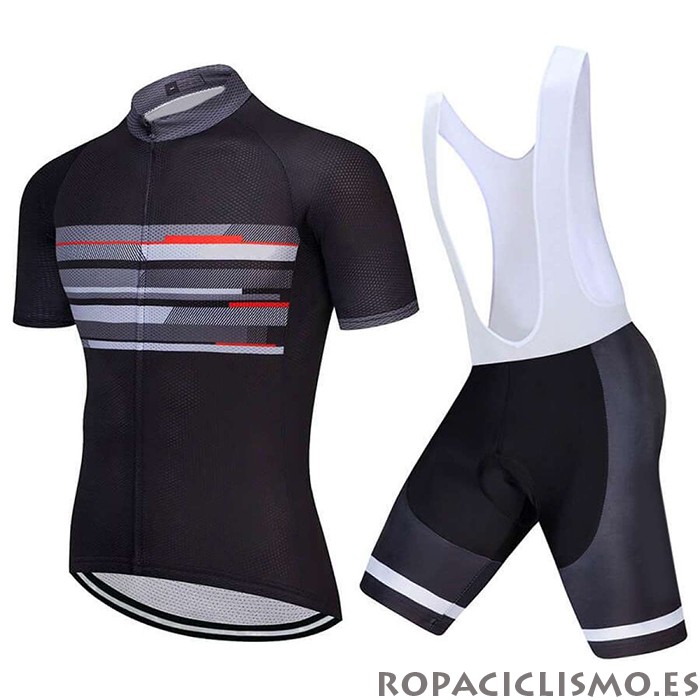 2021 Maillot Factory Stock Tirantes Mangas Cortas Negro